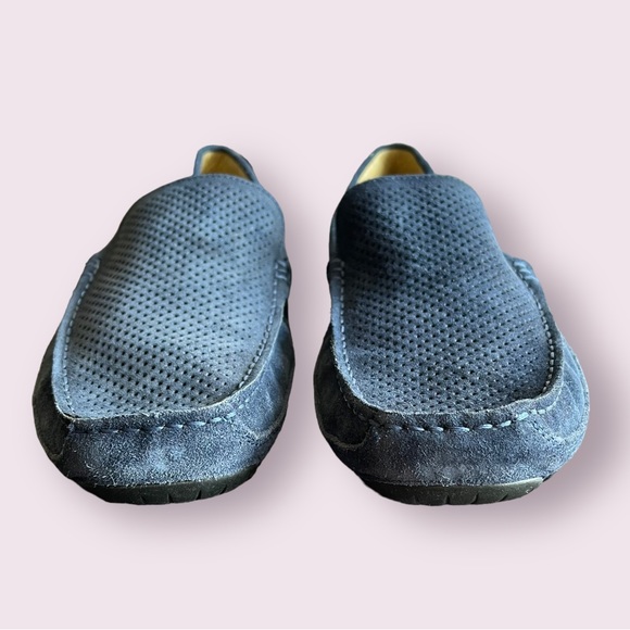 Kenneth Cole Navy Blue Suede Leather Lead The Way Loafers Men’s Size 10 - Picture 4 of 9